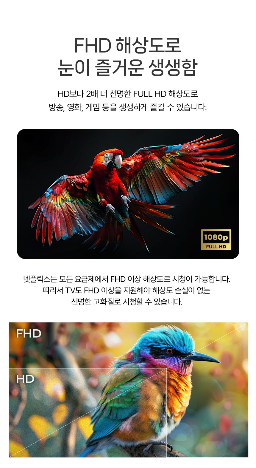 [더함] 스마트 구글 5.0 OS 안드로이드 14 QLED TV 50인치 120Hz 스탠드형 화이트 (G504QW-5.0_ST) 상세 이미지 3