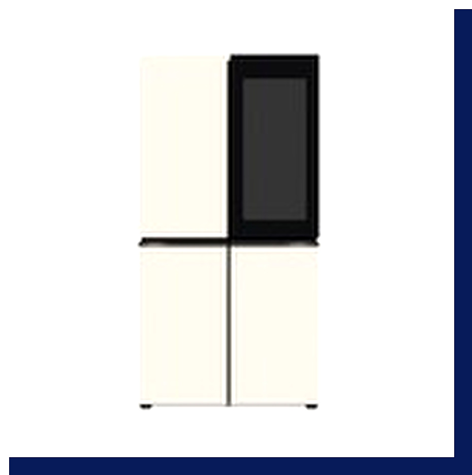 [LG] 디오스 오브제컬렉션 STEM 베이직 냉장고 Fit & Max (노크온) 601L(베이지&베이지) (M626GBB35-B_D) 상세 이미지 4