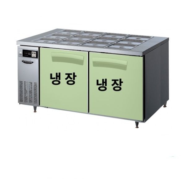 CI_[라셀르] 간냉식 뒷줄 반찬 테이블 냉장고 412L (올스텐) (LTB-1524R(B1)) 상세 이미지 6