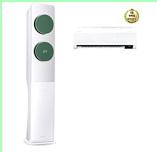 (1Q) 삼성 에어컨 무풍 클래식 일반 화이트 스탠드+벽걸이 17평+6평 (36) AF70F17D24LRS 상세 이미지 4
