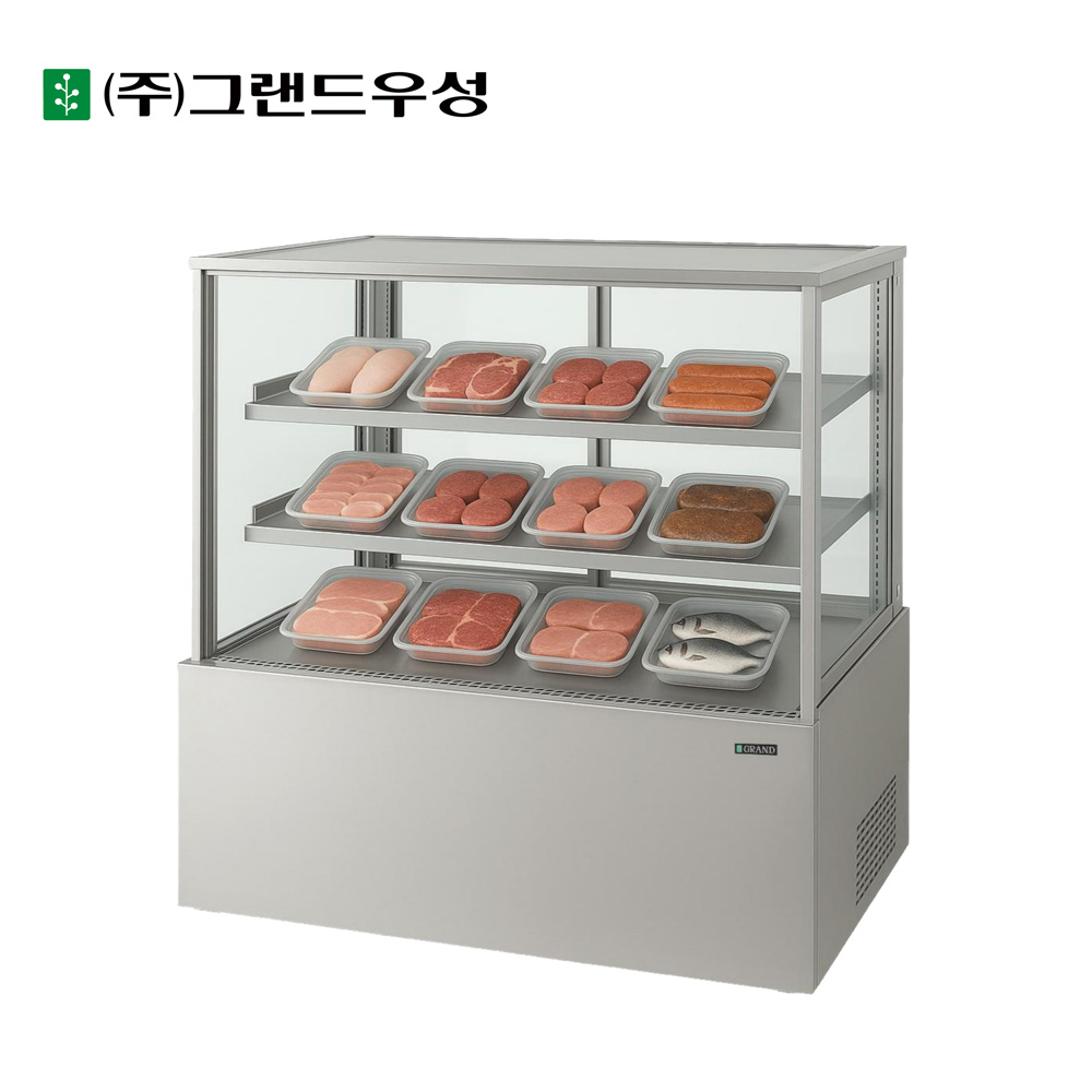 [그랜드우성] 간냉식 제과쇼케이스 1200 사각 뒷문형 3단 (화이트) (36) GWBKRG12CF (W) 상세 이미지 6