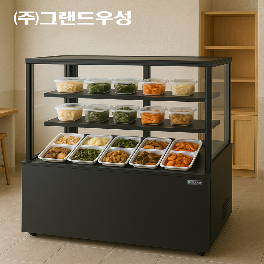 [그랜드우성] 간냉식 제과쇼케이스 1500 사각 뒷문형 3단 (화이트) (36) GWBKRG15CF (W) 상세 이미지 1