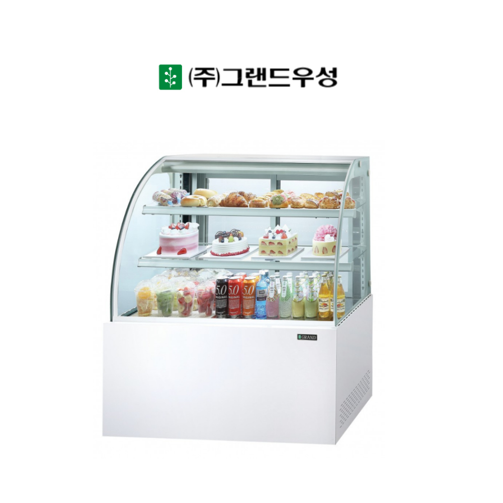 [그랜드우성] 간냉식 제과쇼케이스 900 곡면 뒷문형 3단 (블랙) (36) GWBKXG09CF (B) 상세 이미지 2