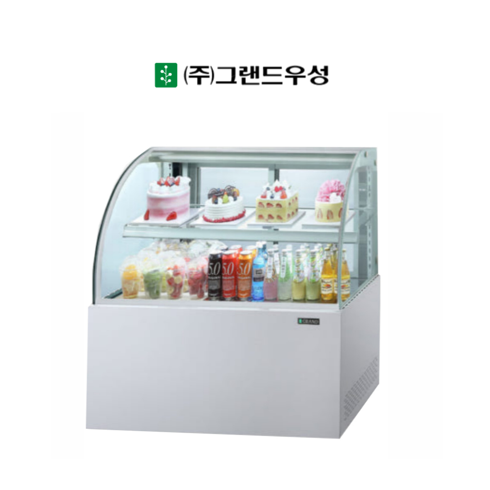 [그랜드우성] 간냉식 제과쇼케이스 1200 곡면 뒷문형 3단 (블랙) (36) GWBKXG12CF (B) 상세 이미지 1