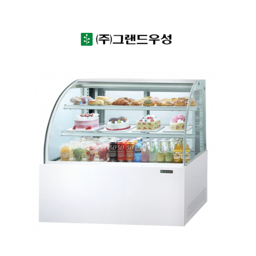 [그랜드우성] 간냉식 제과쇼케이스 1500 곡면 뒷문형 3단 (화이트) (36) GWBKXG15CF (W) 상세 이미지 2