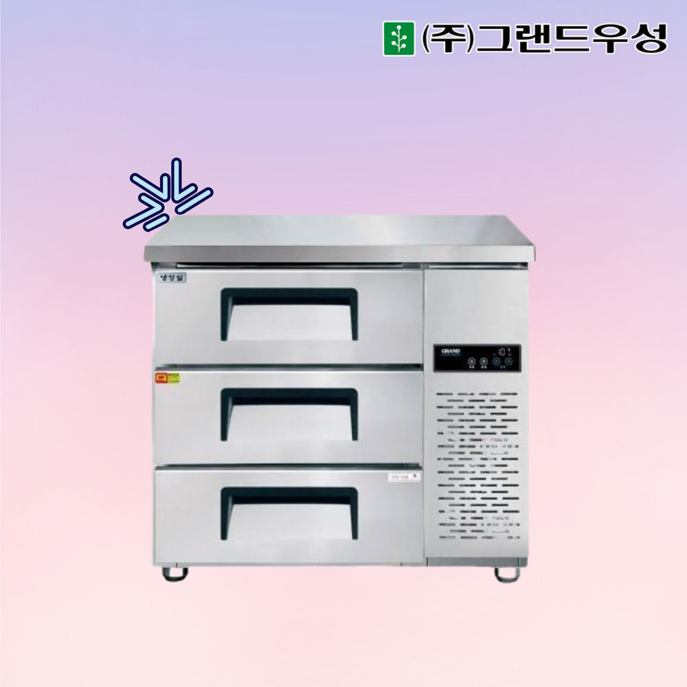 [그랜드우성] 간냉식 높은 서랍 냉장고 204L (폭700) (36) GWFM-090HDT_H7 상세 이미지 2