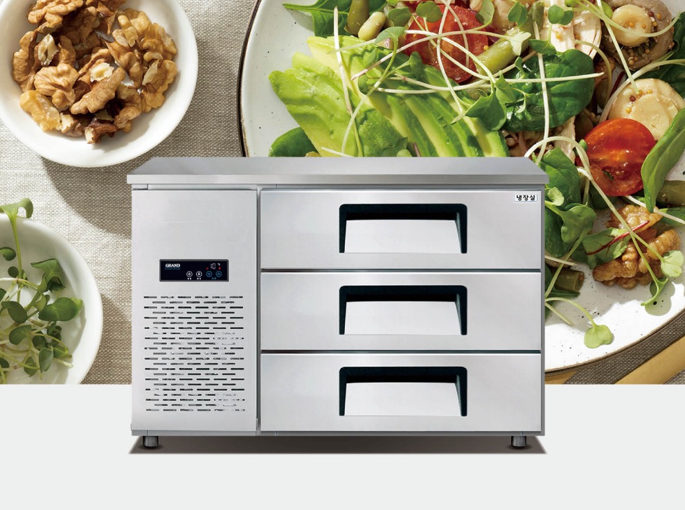 [그랜드우성] 간냉식 높은 서랍 냉장고 270L (폭800) (36) GWFM-120HDT_H8 상세 이미지 1
