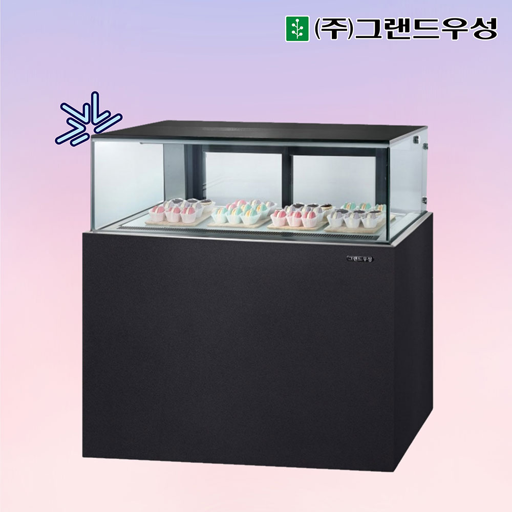 [그랜드우성] 간냉식 마카롱 쇼케이스 1200 사각 (블랙) (36) GWGMGG12DF (B) 상세 이미지 2