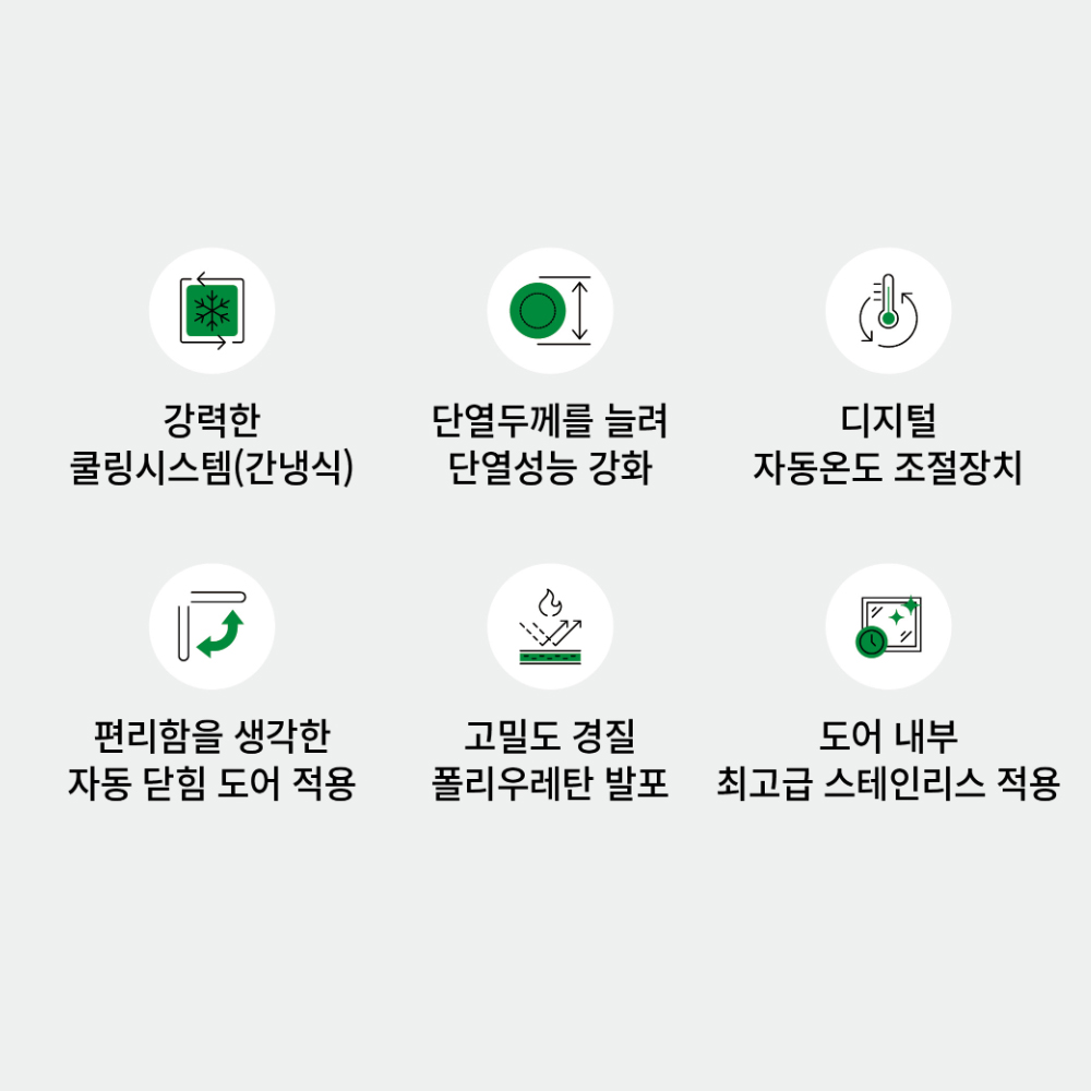 [그랜드우성] 간냉식 유리문 스탠드 냉장고 613L (올스텐) (36) WSFM-740R(1G)_올스텐 상세 이미지 5