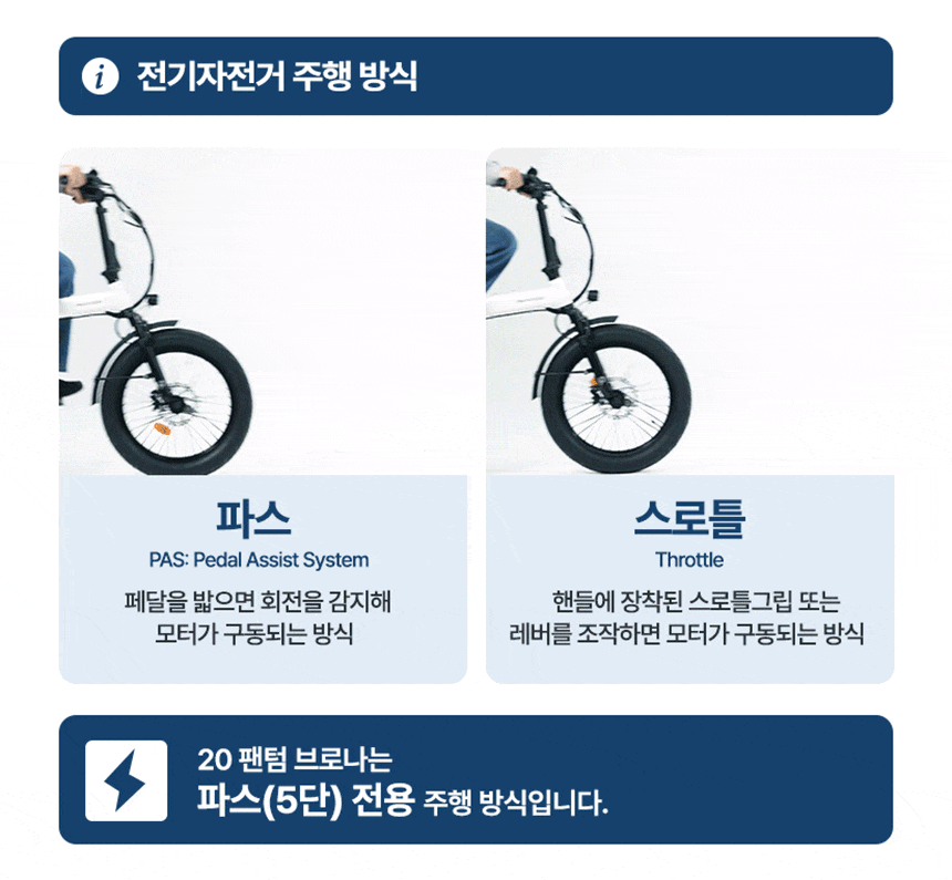삼천리 전기자전거 팬텀 브로나 7-PAS_CG 20인치 (차콜) (36) 상세 이미지 3