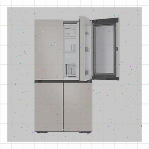 [삼성] 비스포크 냉장고 4도어 875L 코타화이트 (RF85DB90B201) 썸네일 4
