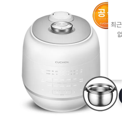 [쿠첸] IH 압력밥솥 6인용 화이트 (CRT-PWPS0612SR) 썸네일 1