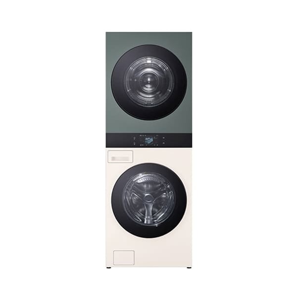 [LG] 트롬 AI 오브제컬렉션 워시타워 25kg+25kg 네이처그린/네이처베이지 (WA2525EGZF)