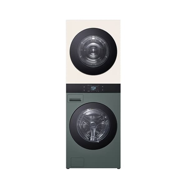 [LG] 트롬 AI 오브제컬렉션 워시타워 25kg+25kg 네이처베이지/네이처그린 (WA2525GEZF)