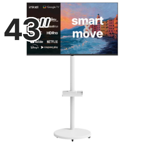 [인켈] DLG120Hz 구글 5.0 스마트 43인치 무빙TV+삼탠바이미 거치대(SUS430CHD+삼탠바이미) 썸네일 2