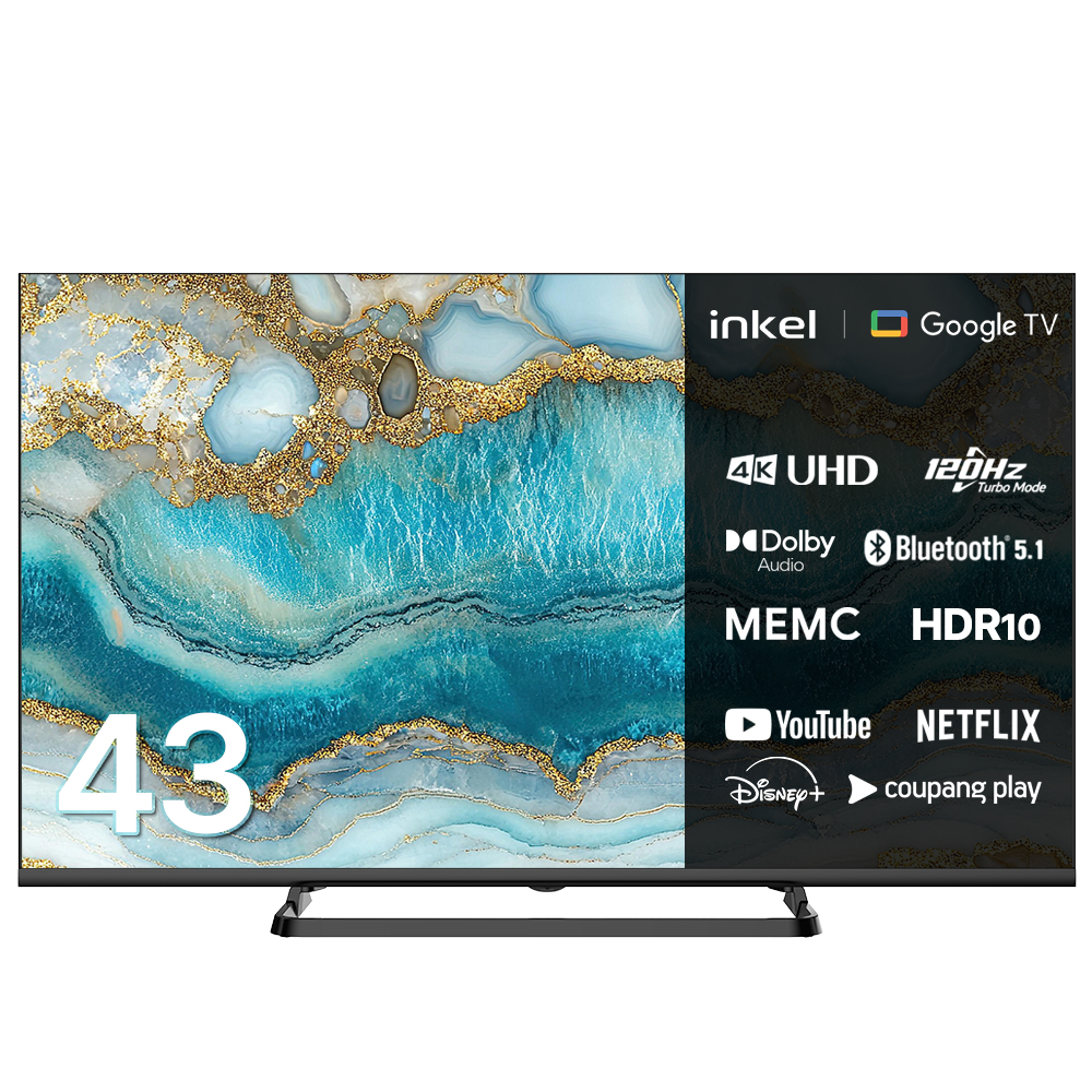 [인켈] DLG120Hz 구글 5.0 스마트TV 43인치 스탠드(SUS430CHD_ST) 썸네일 3