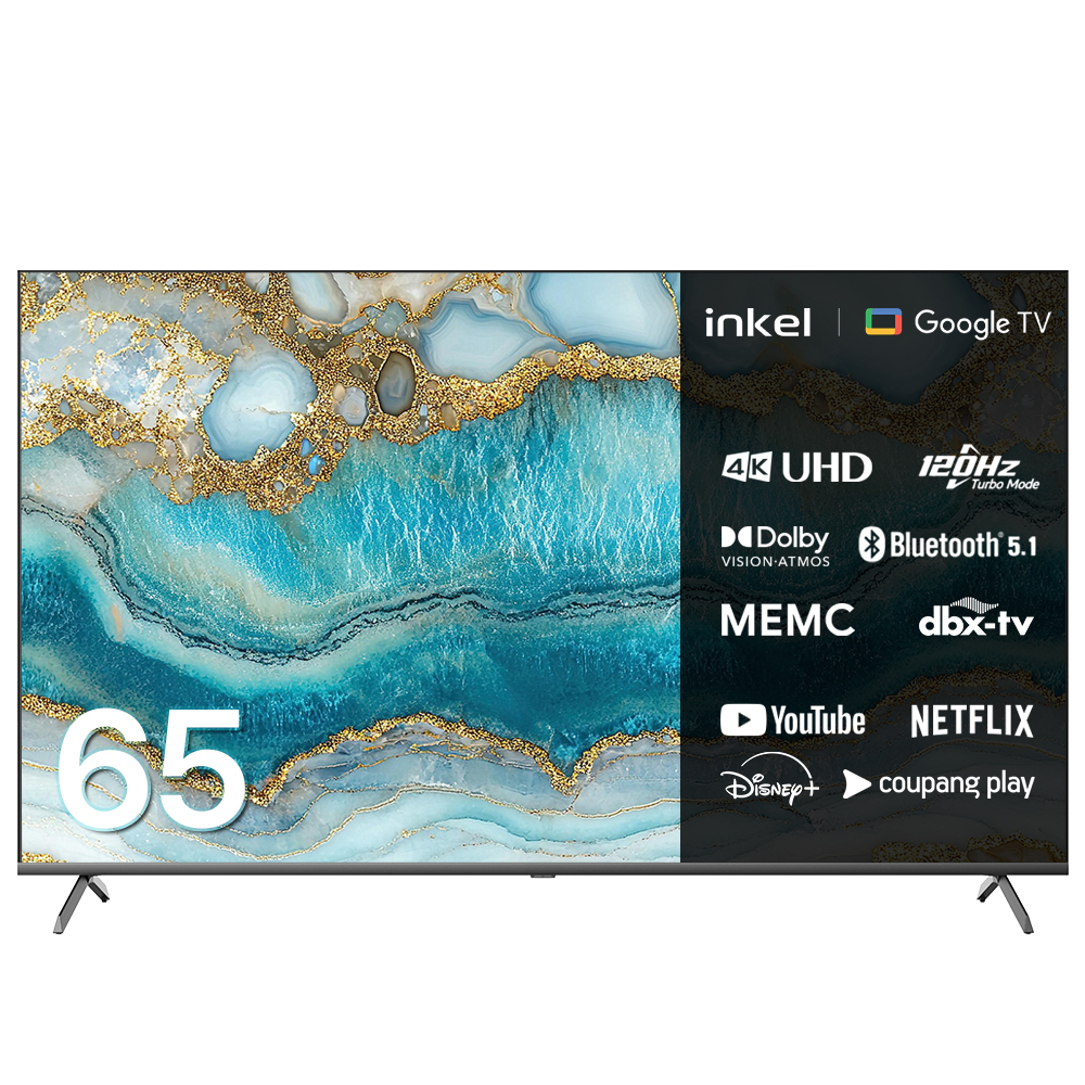 [인켈] DLG120Hz 구글 5.0 스마트TV 65인치 벽걸이(SUS650CHD_WA)