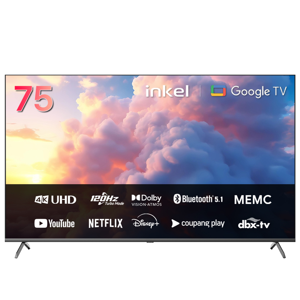 [인켈] DLG120Hz 구글 5.0 스마트TV 75인치 벽걸이(SUS750CHD_WA) 썸네일 1