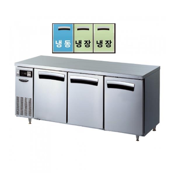 CI_★[라셀르] 간냉식 테이블 냉장고+냉동고 418L (올스텐) (LT-1834RF)