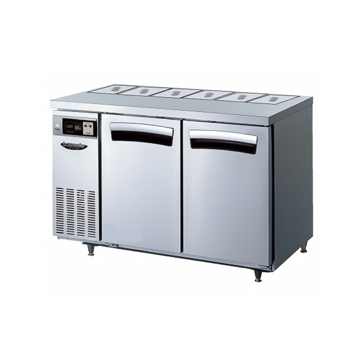 CI_[라셀르] 간냉식 반찬 테이블 냉장고 288L (올스텐) (LTB-1224R) 썸네일 1