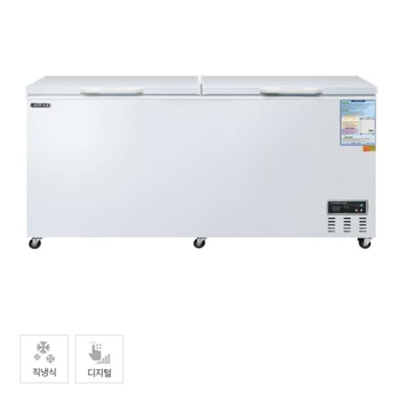 CI_[그랜드우성] 다목적 2도어 냉동 쇼케이스 525L (CWSM-570FA(2D))
