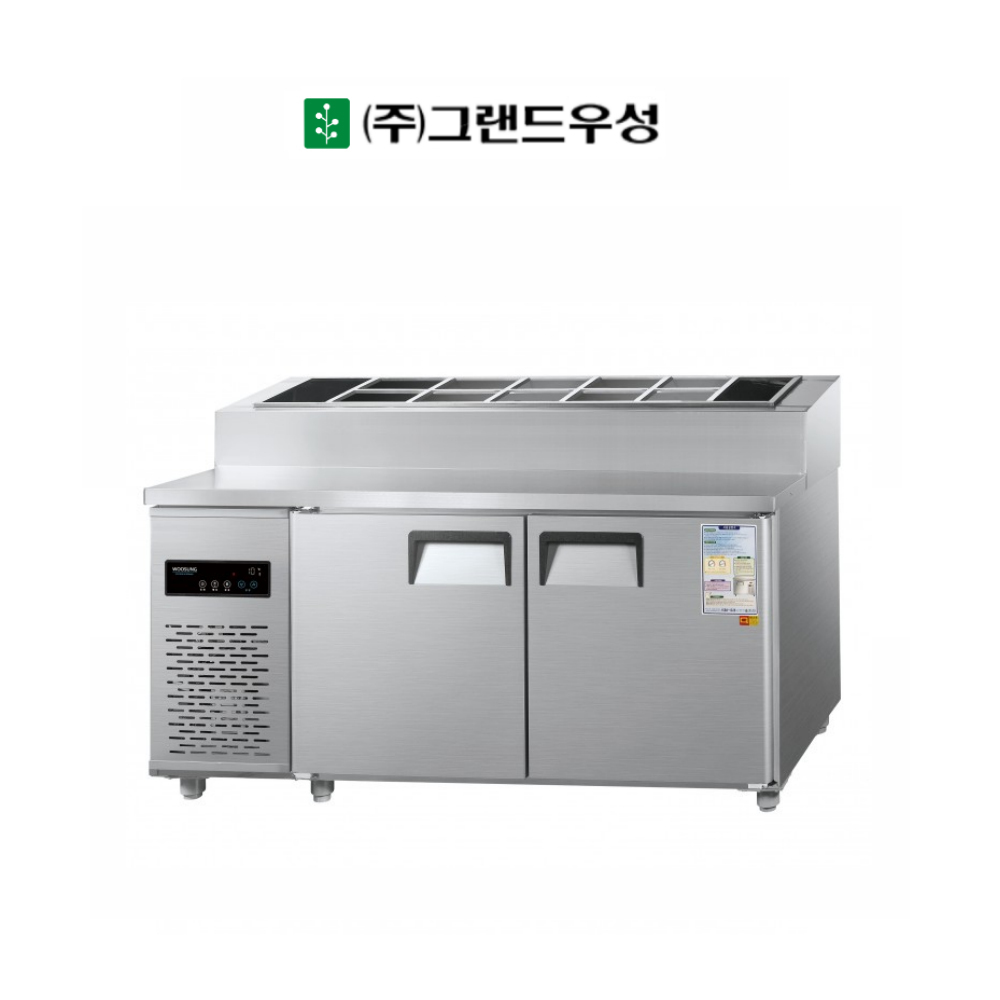 CI_[그랜드우성] 직냉식 테이블 냉장고+냉동고 370L 올스텐 (CWSM-150RFT_올스텐) 썸네일 3