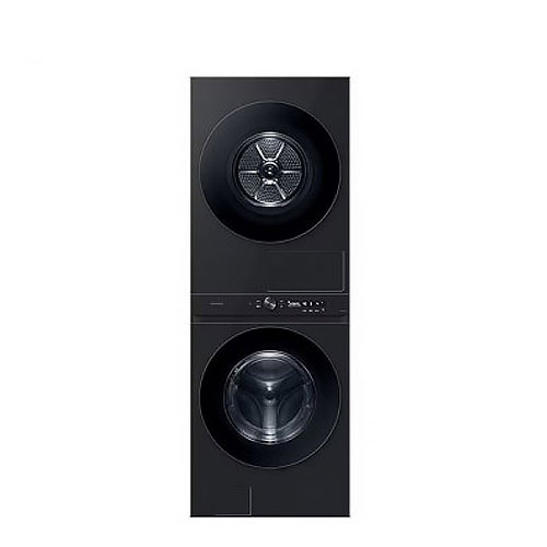 [삼성]비스포크 그랑데 AI 원바디 Top-Fit 24kg(세탁기) + 20kg(건조기) 블랙 WF2420HCVVC