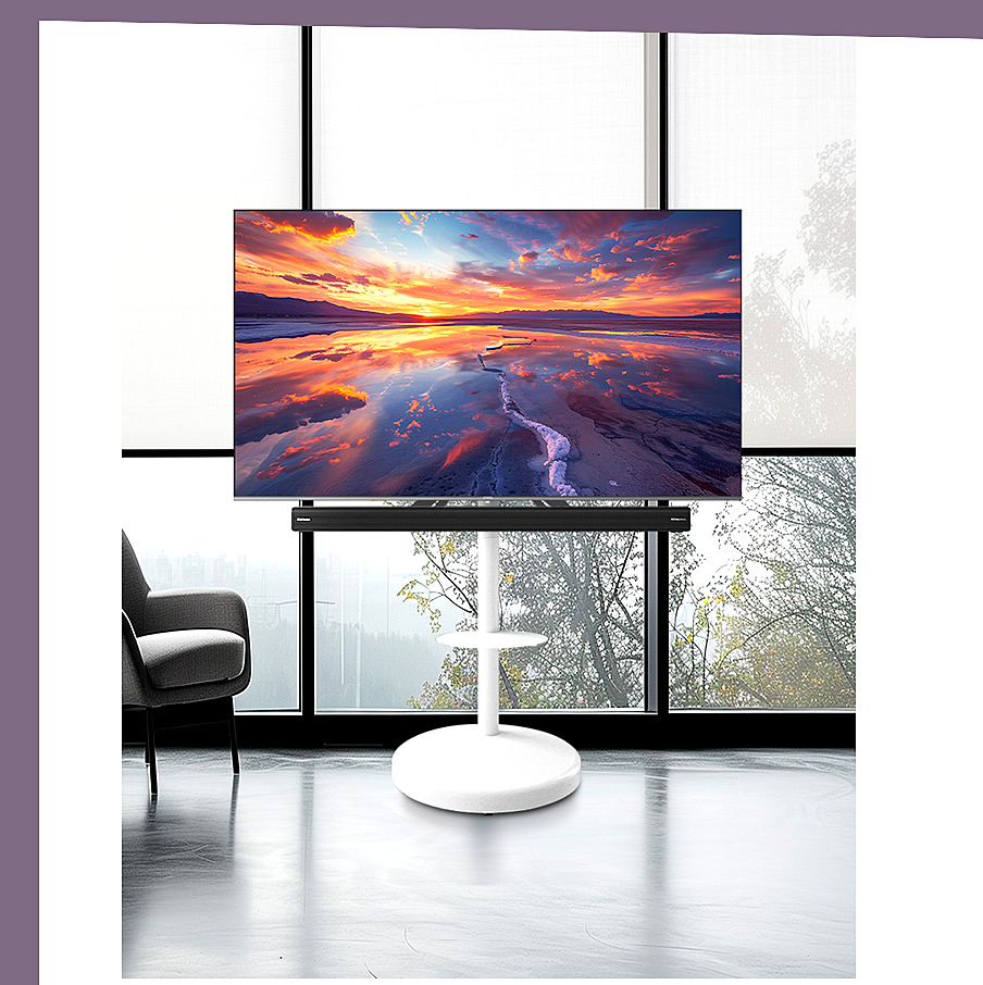 [더함]CHIQ 스마트 구글 5.0 OS _ 안드로이드 14 FHD _ QLED 32인치(화이트)+이동형스탠드(G324QW-5.0-삼텐바이미) 썸네일 3