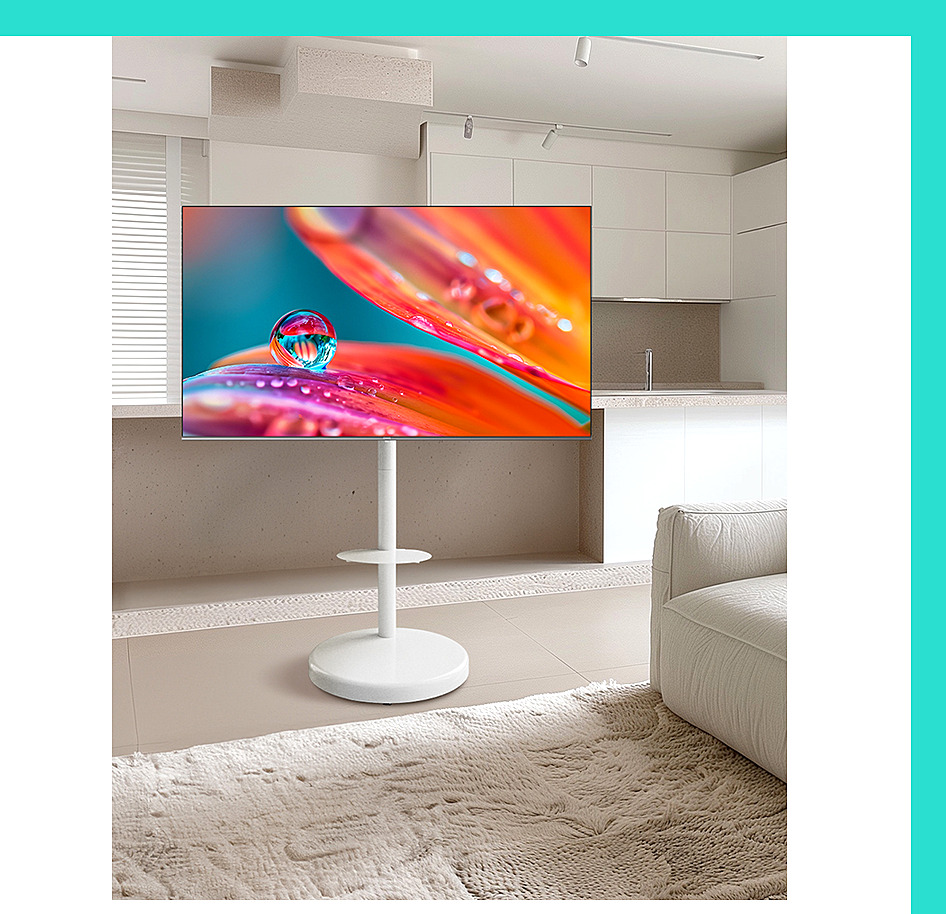[더함]CHIQ 스마트 구글 5.0 OS _ 안드로이드 14 UHD _ QLED 43인치 (화이트) 베젤+이동형스탠드(G434QW-5.0-삼텐바이미) 썸네일 2