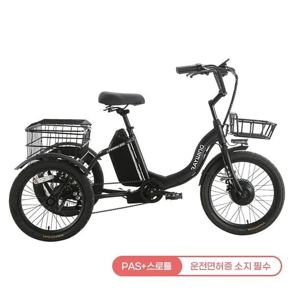 [레이윙] 캐리 이지 전기자전거 CARRYEZ_25A (블랙) (48개월)