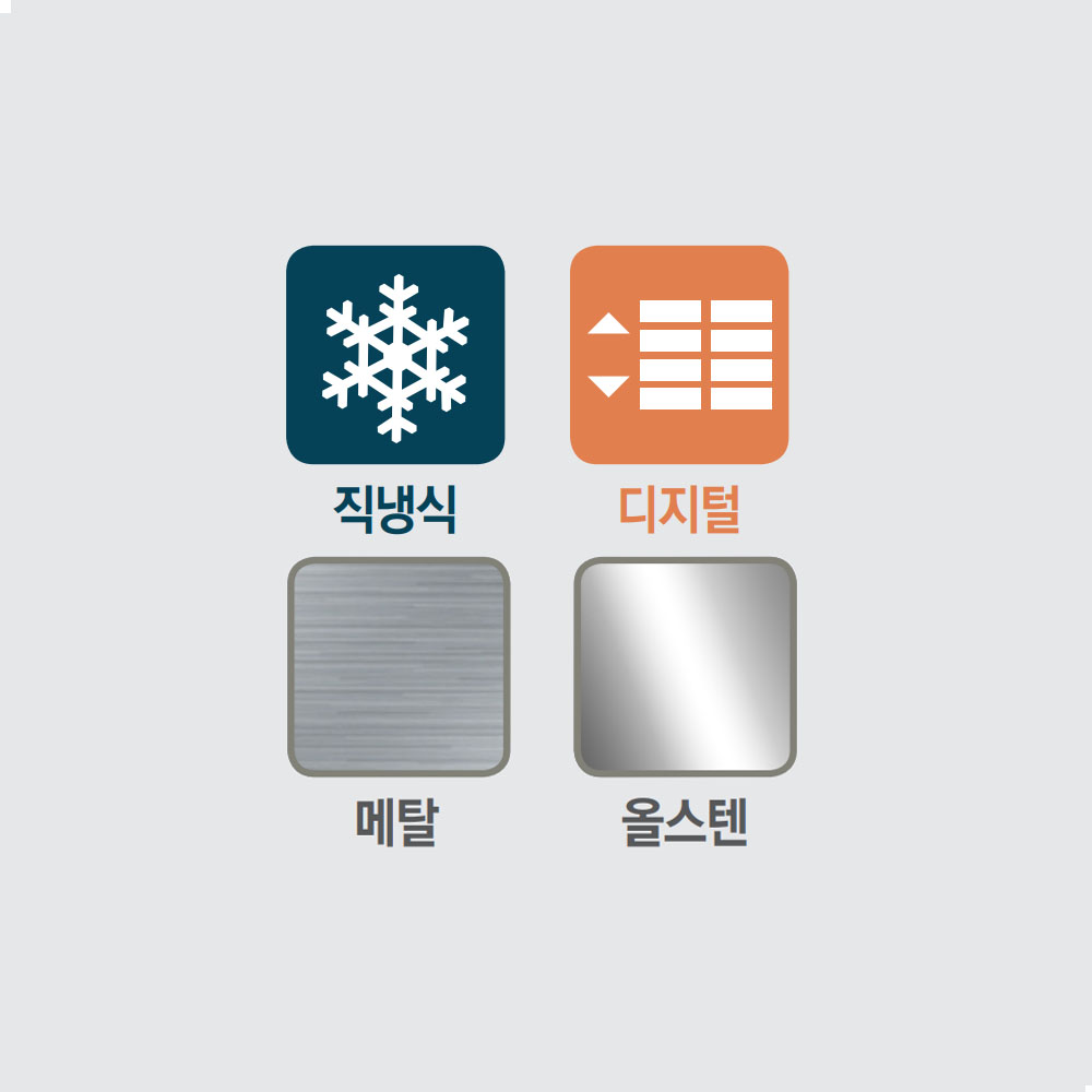 [그랜드우성] 직냉식 테이블 냉장고+냉동고 476L (내부스텐) (36) CWSM-180RFT_내부스텐 썸네일 4