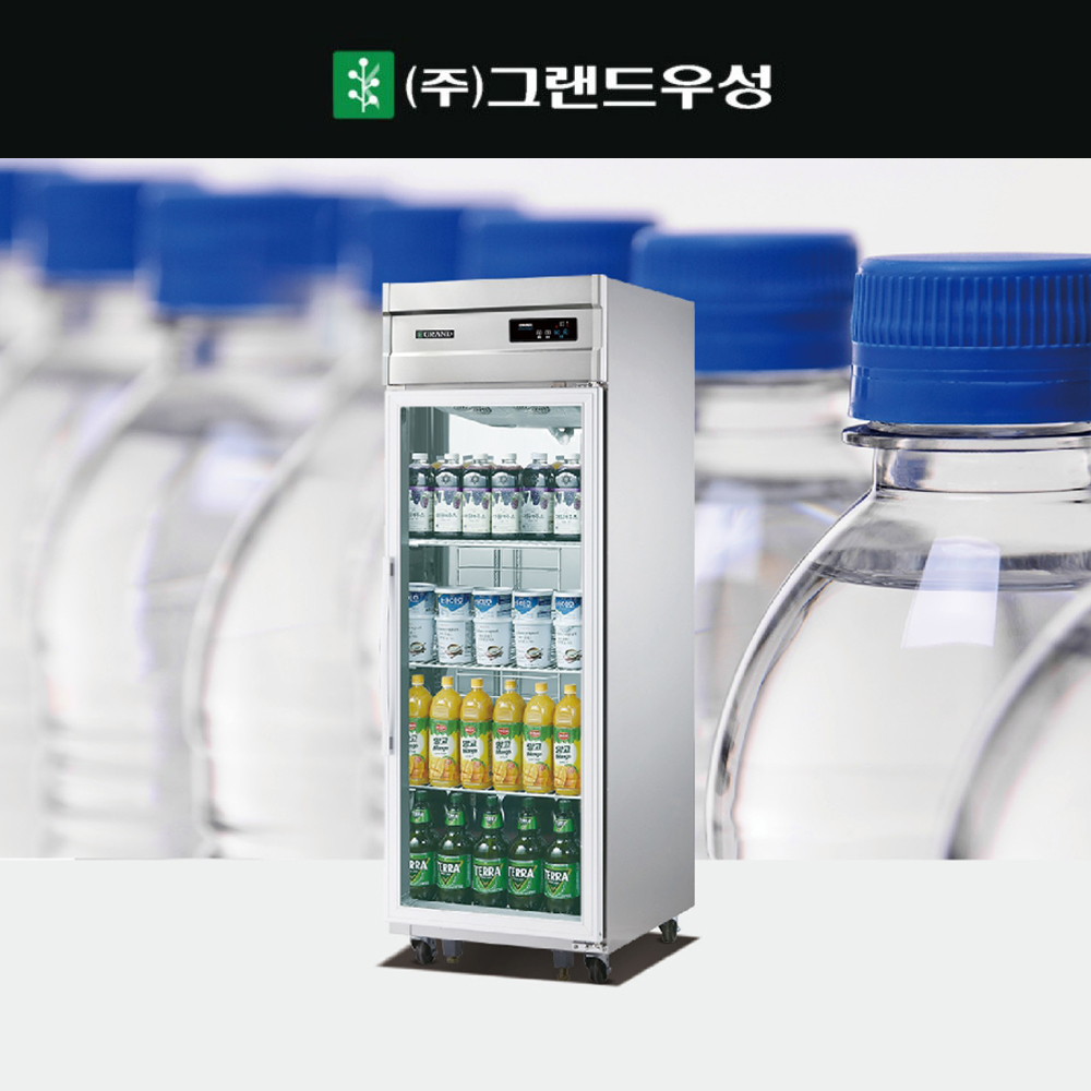 [그랜드우성] 간냉식 유리문 스탠드 냉장고 524L (올스텐) (36) WSFM-650R(1G)_올스텐 썸네일 1