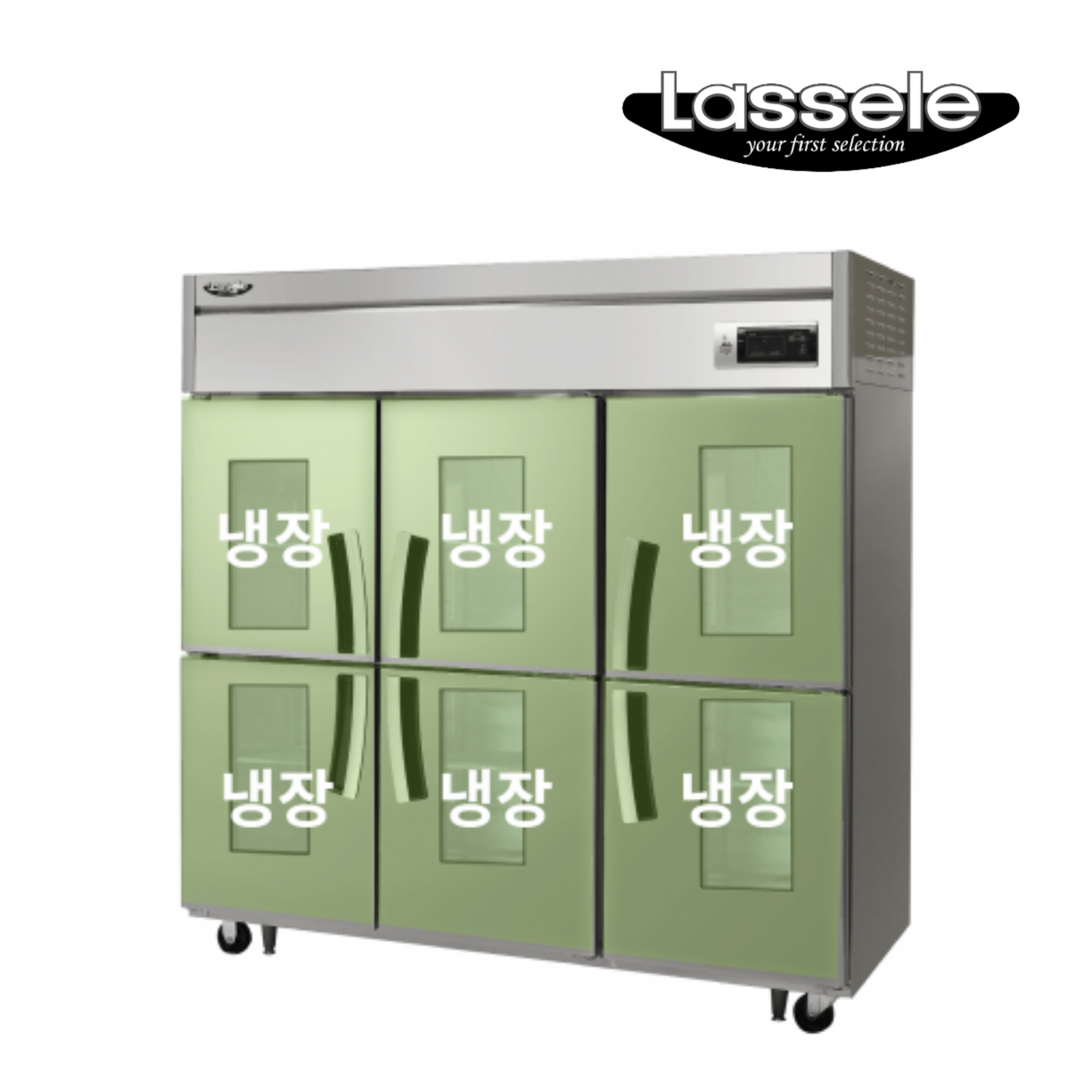[라셀르] 직냉식 유리도어 냉장고 1700L급 (올스텐) (36) LD-1765R-6G 썸네일 1