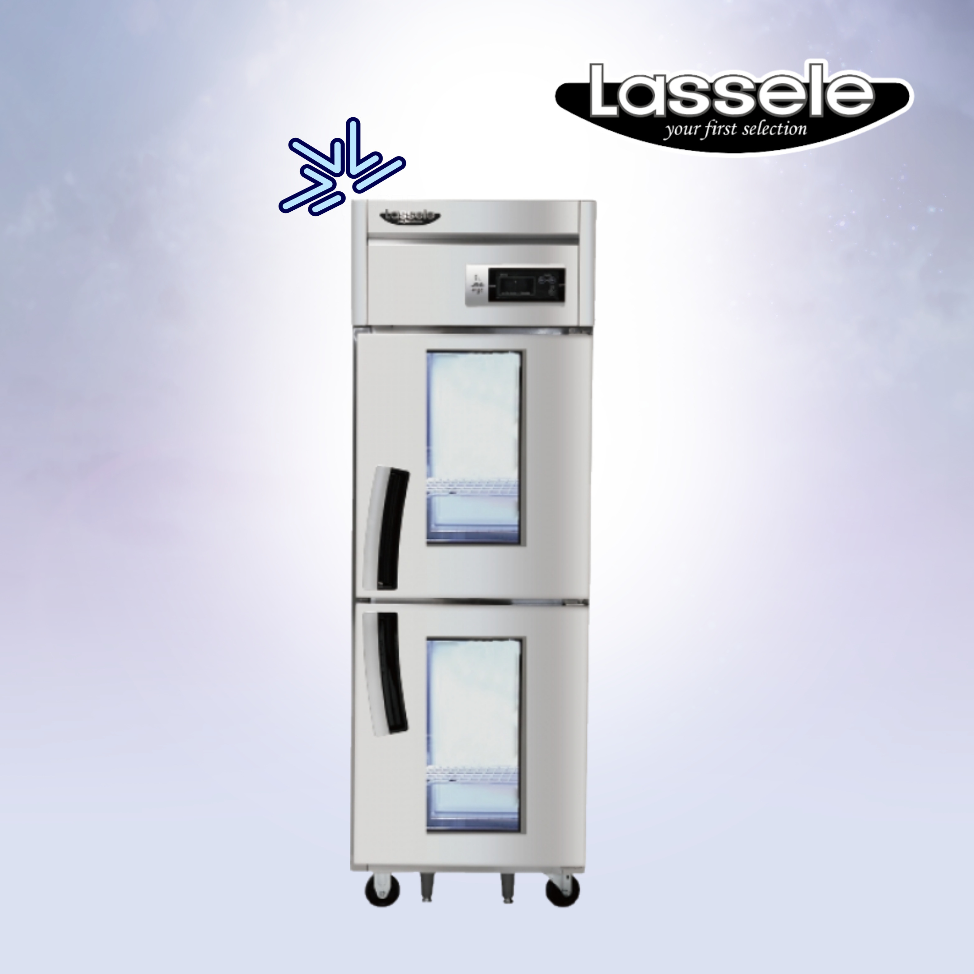 [라셀르] 직냉식 유리도어 냉장고 600L급 (올스텐) (36) LD-625R-2G 썸네일 1