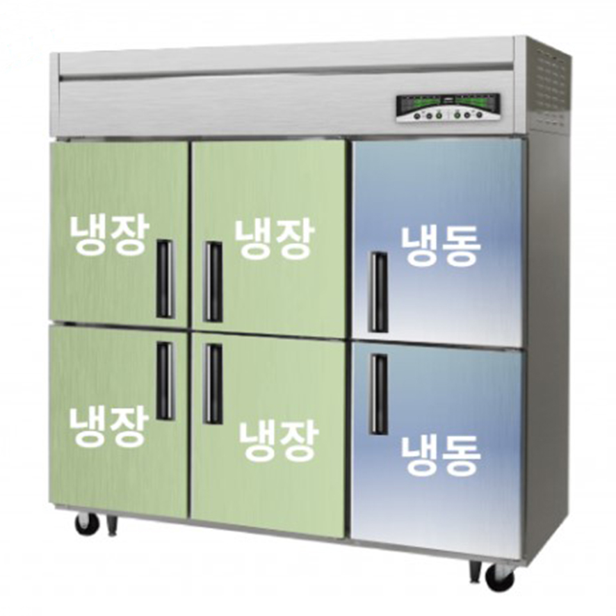 [라셀르] 직냉식 냉장고+냉동고 1685L급 (36) LMD-1760RF 썸네일 3