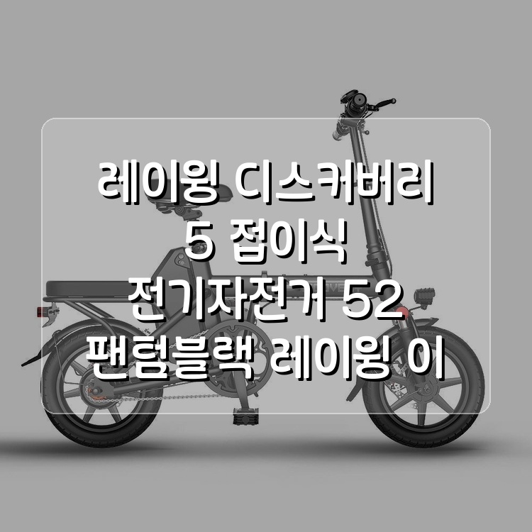[레이윙] 디스커버리 F14E 전기자전거 10A (팬텀블랙) (36) F14E10_BK 썸네일 3