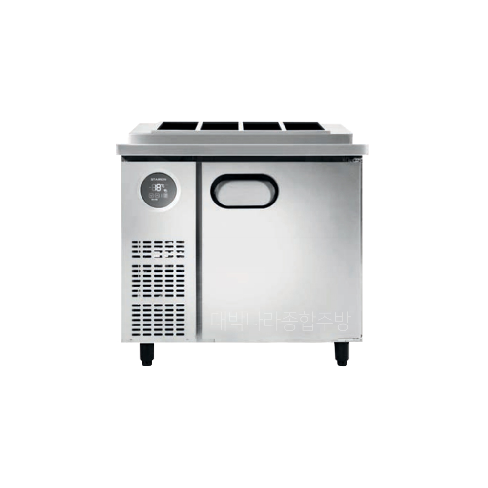 [스타리온] 직냉식 1/4밧드 김밥토핑 냉장고 180L (내부스텐) (36) SR-G09EIEVH 썸네일 4