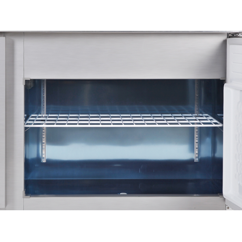 [스타리온] 직냉식 1/4밧드 김밥토핑 냉장고 381L (내부스텐) (36) SR-G15EIEVH 썸네일 2