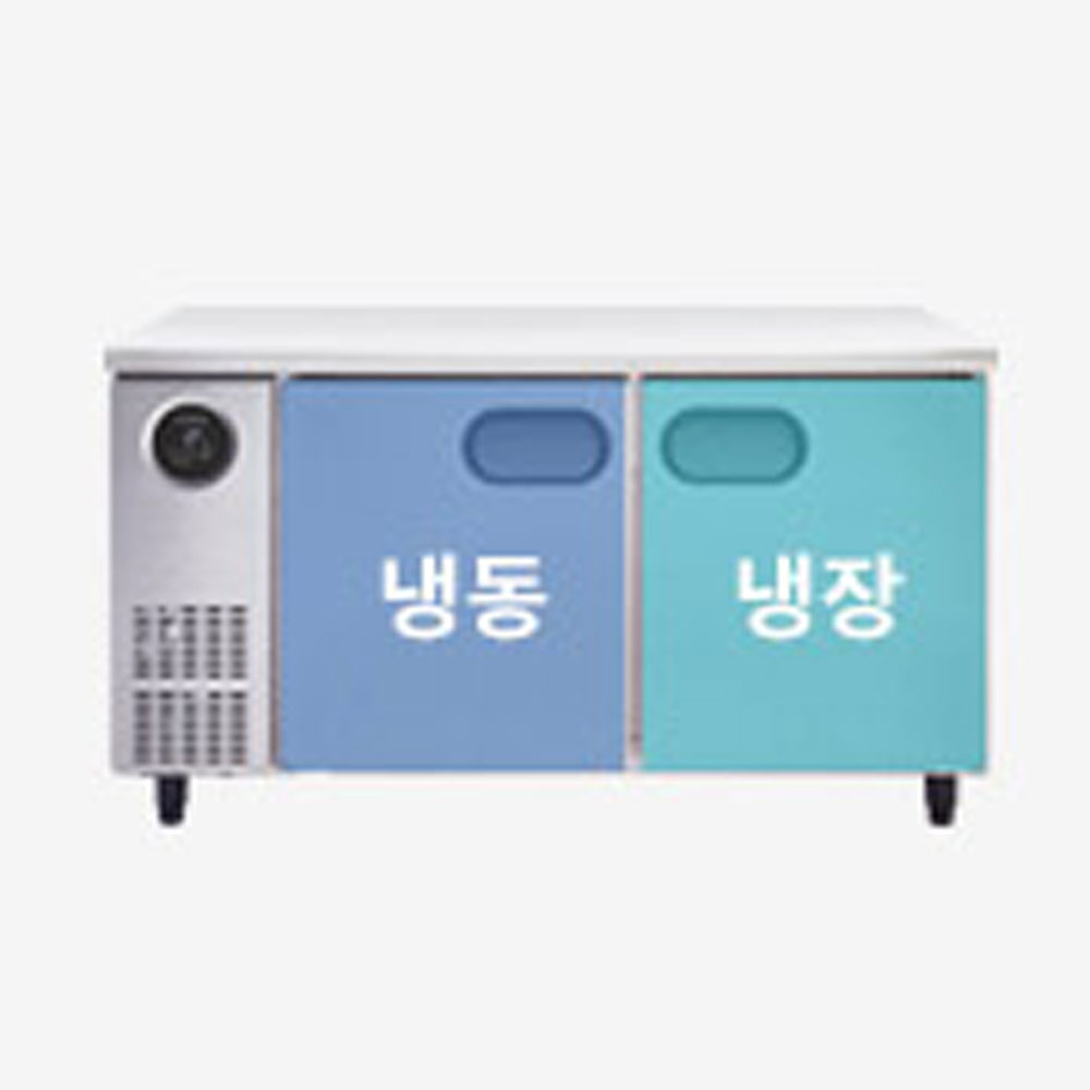 [스타리온] 직냉식 1500 테이블 냉장고 + 냉동고 343L (올스텐) (36) SR-T15ASEMC 썸네일 2