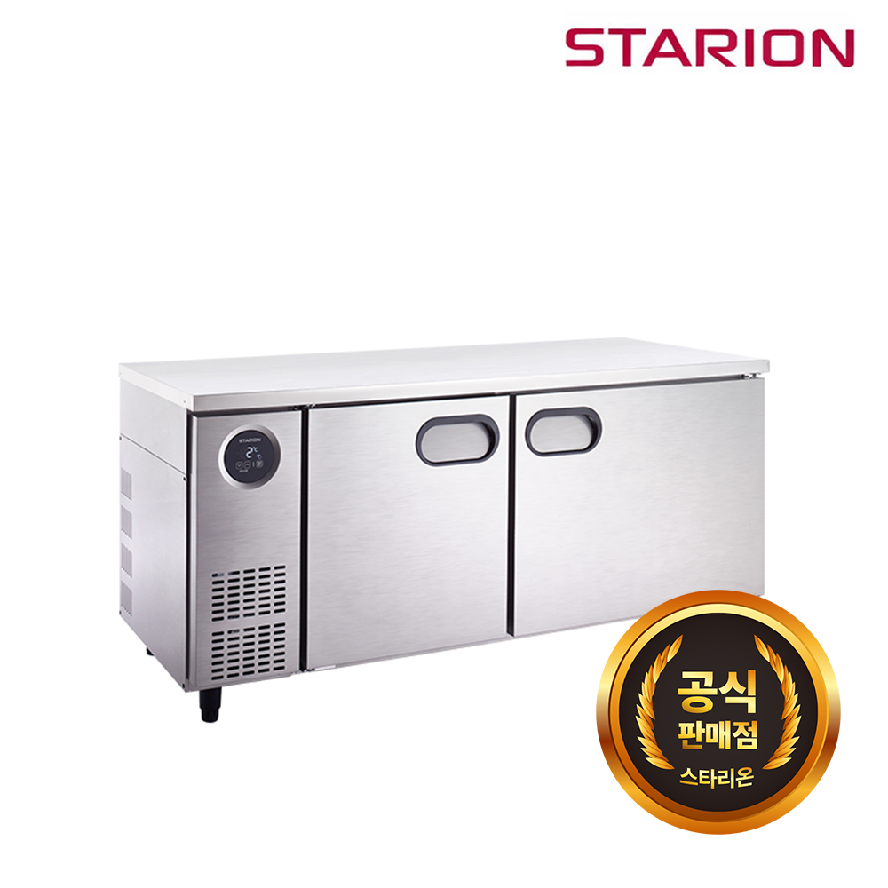 [스타리온] 직냉식 1800 테이블 냉장고 + 냉동고 444.5L (내부스텐) (36) SR-T18B1FC 썸네일 1