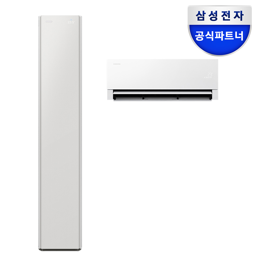 (1Q) 삼성 에어컨 무풍콤보 갤러리 매립 그레이지 스탠드+벽걸이 19평+6평 (36) AF90H19D24GRY 썸네일 2